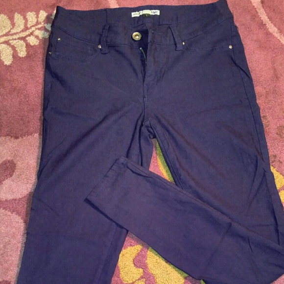 Purple stretch jeggings