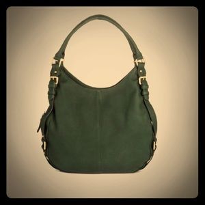 DARK TEAL Merona Timeless Large Hobo Bag NWOT