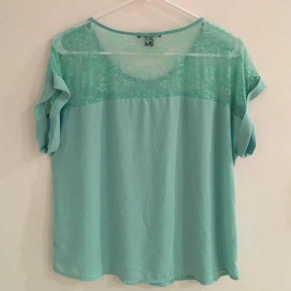 ✨F21 Mint green top - Picture 2 of 4