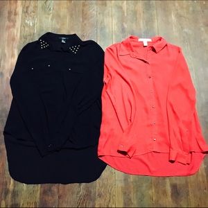 BUNDLE!! Two button down shirts from forever 21