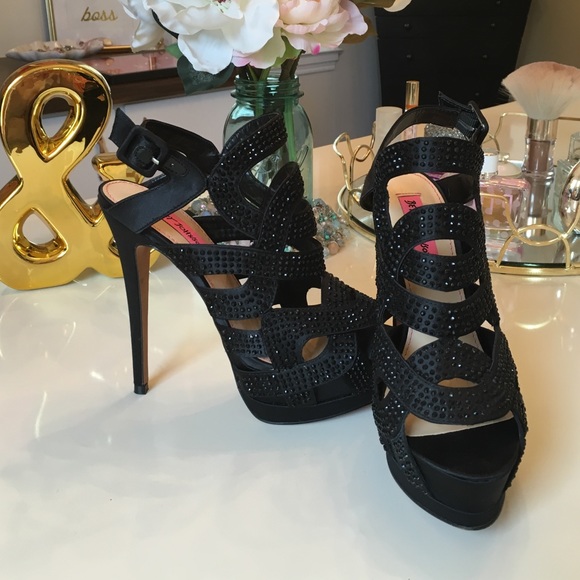 Betsey Johnson blairre crystal shoes
