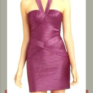 BCBG Purple Halter Dress size 2