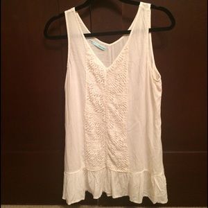 cream lace tunic