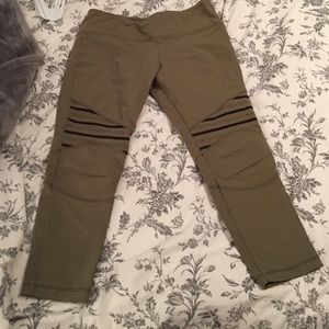 Army green leggings