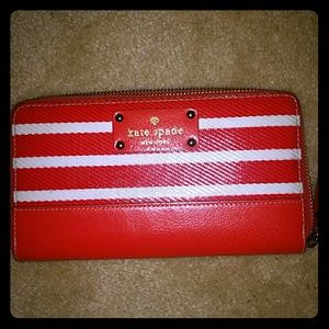 Kate Spade Wellesley Neda striped wallet