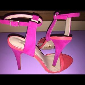 Lux Fuschia and pink heels