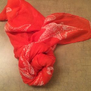 Orange starfish scarf!