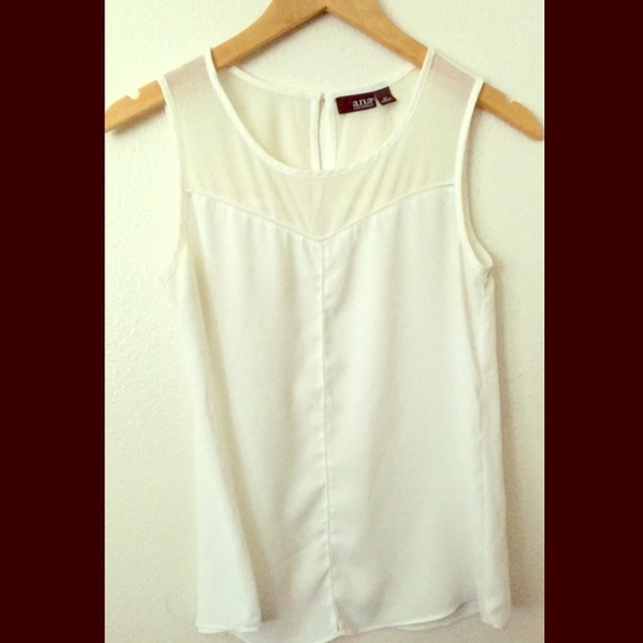 White blouse with cutout detail