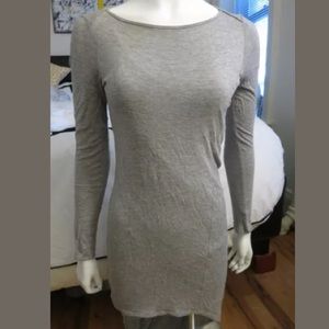 Elizabeth & James grey long sleeve dress sz xs
