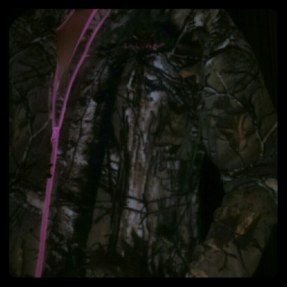 Cute pink and camouflage sweater