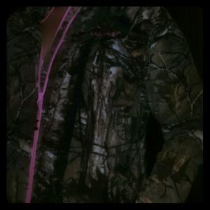 Cute pink and camouflage sweater