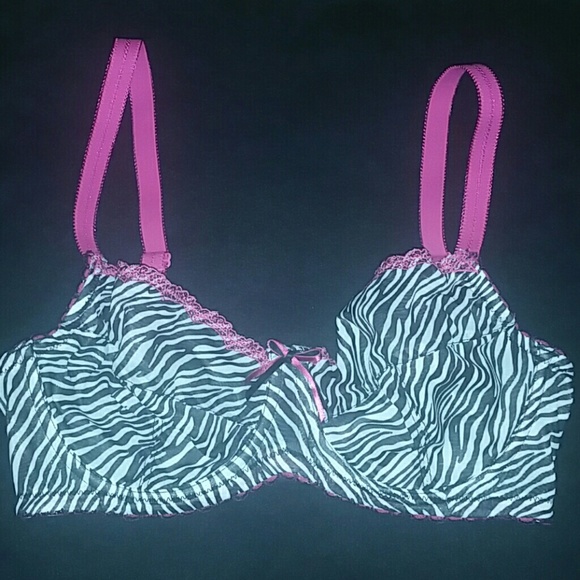 Cabernet  Other - Cabernet 34DD Zebra Print Demi Cup Bra
