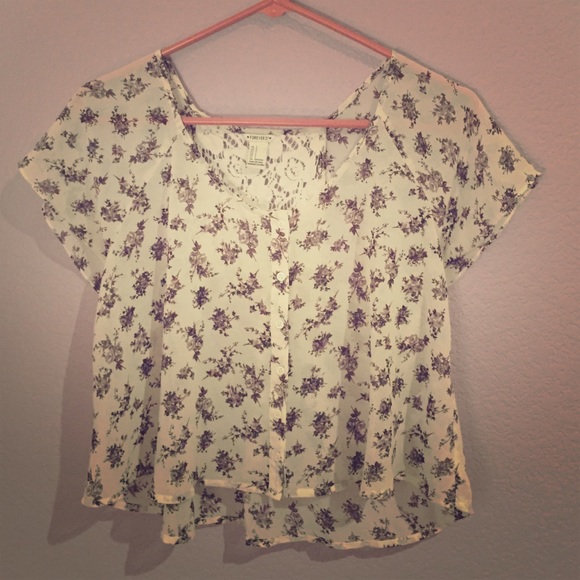 Button up chiffon top