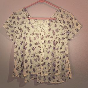 Button up chiffon top