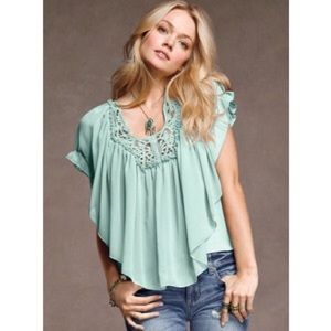 Victoria Secret Mint Green Vintage Top