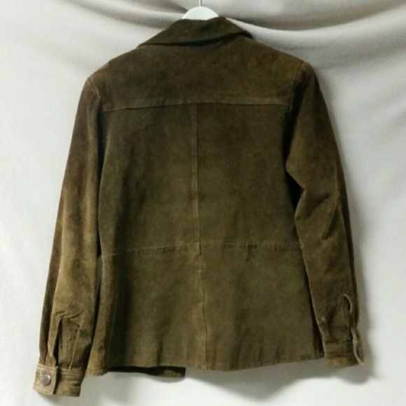 Brown genuine leather coat - Picture 3 of 4