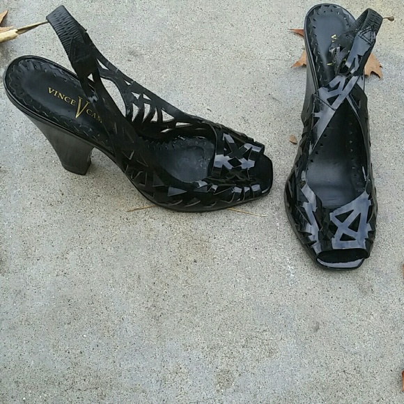 Paton leather slip over heels