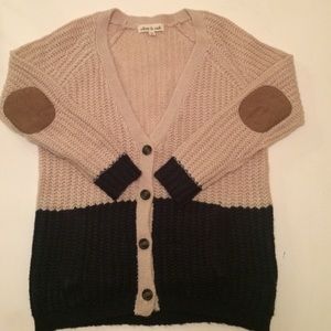 Olive & Oak Sweater with Sued Elbow Patch