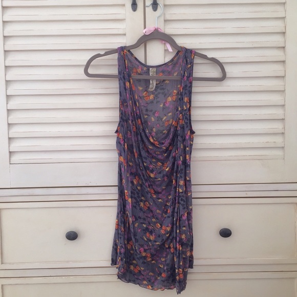 Free People Tops - Free People loose floral print tank Free People Tops - Free People loose floral print tank