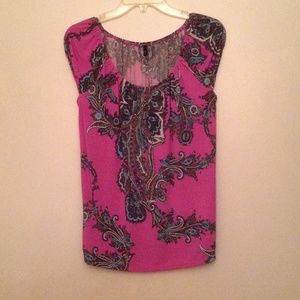 Tahari Print Top