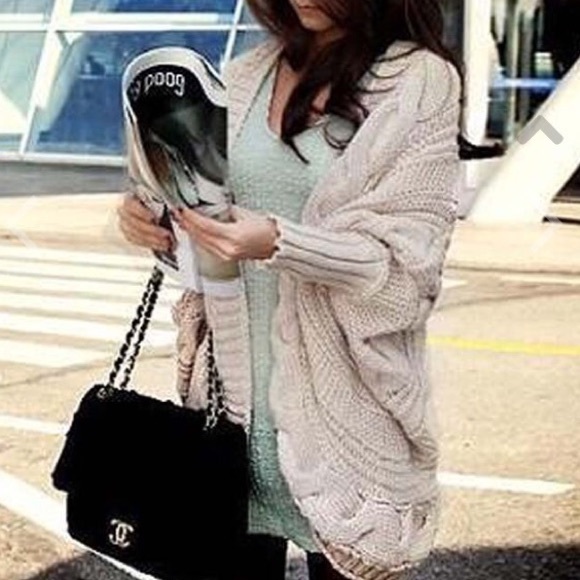 Bat sleeve cardigan - new