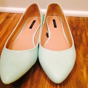 Forever 21 Mint Green Flats Size 6.5