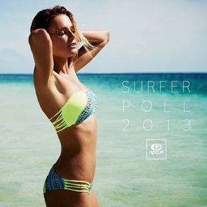 RIP CURL Bathing Suit Top With Open Back