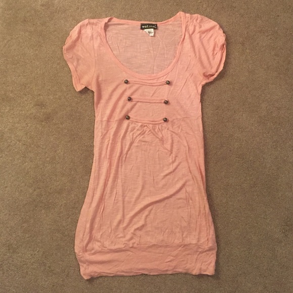 Pink double-breasted top