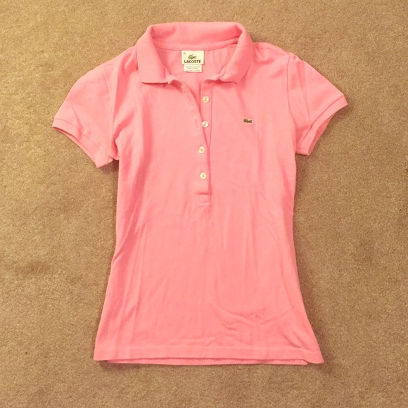 Lacoste pink polo shirt - new