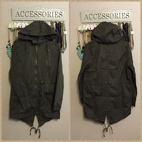 Olive Green Hoodie Jacket