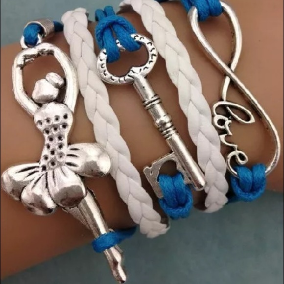 Ballerina, Key & Love Bracelet