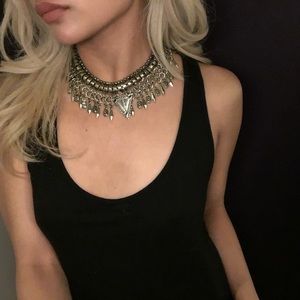 Free People Gold Bronze Choker