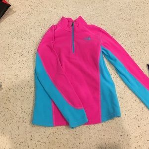Girls 1/4 zip fleece
