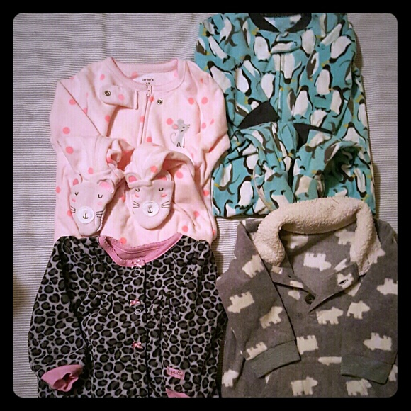 4 Carter's Winter Body Suits