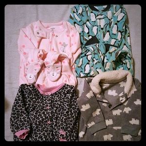 4 Carter's Winter Body Suits