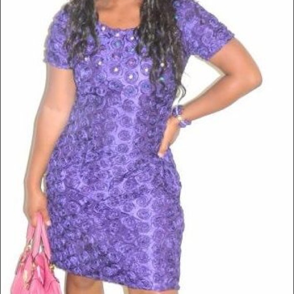 CLEARANCE Above the knee fitted African dress
