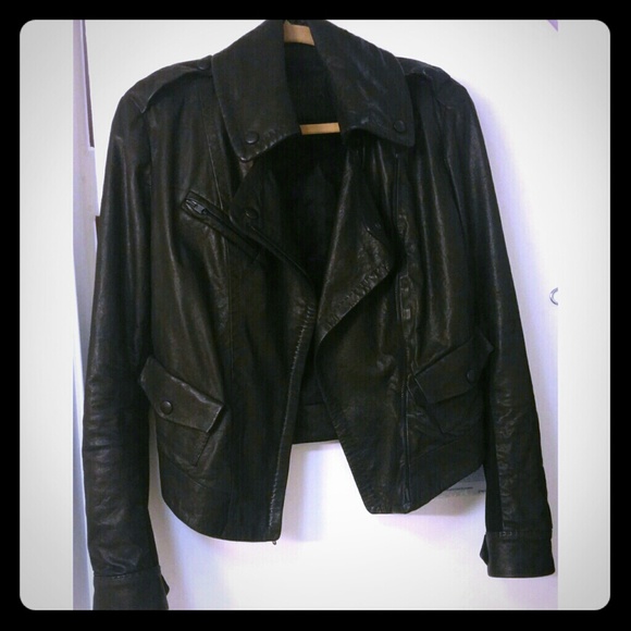 Donna Karan New York leather jacket