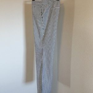 J. Crew seersucker cropped ankle pants.