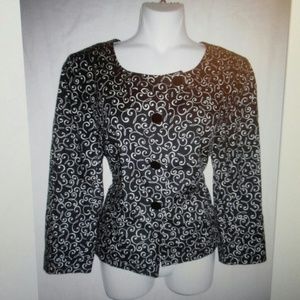 Ann Taylor Loft size 8 cropped baroque blazer