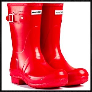 HUNTER ORIGINAL GLOSS SHORT - PILLAR BOX RED