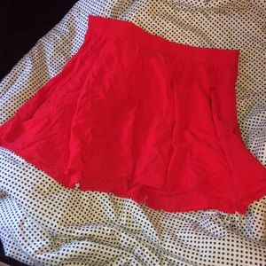 Plus size Red Skirt