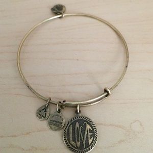 Alex and Ani "Love" gold bracelet