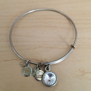 Alex and Ani Crystal Stone Charm Bracelet