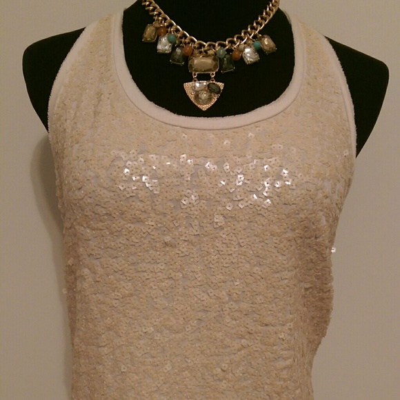 J Crew sequins tank top