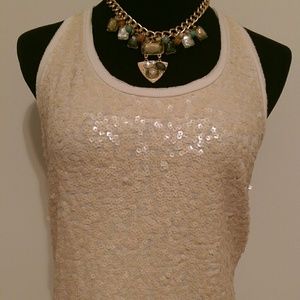 J Crew sequins tank top