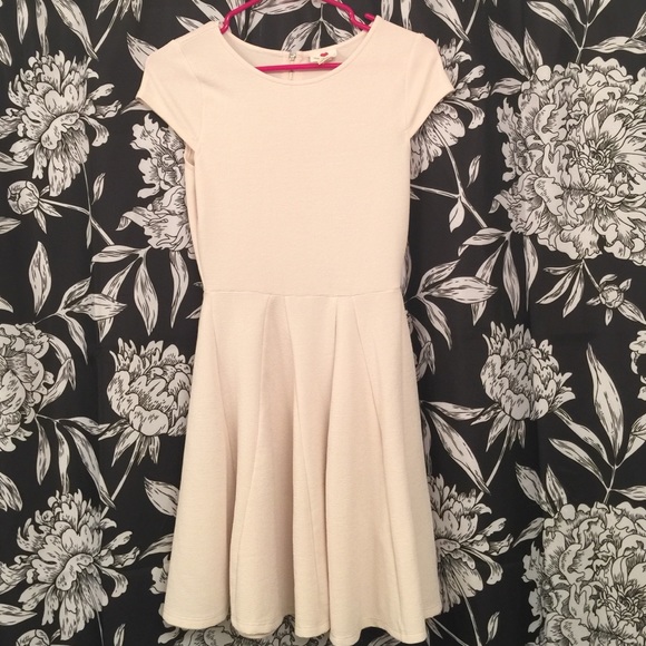 Nordstrom cream a/line dress
