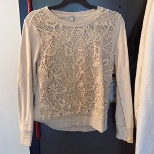 jcrew screw embroidered sweatshirt