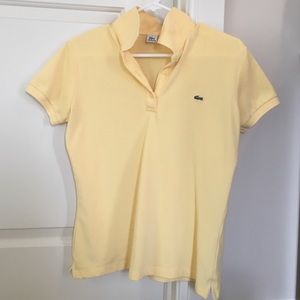 Lacoste gold polo