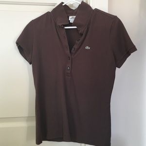 Lacoste brown polo