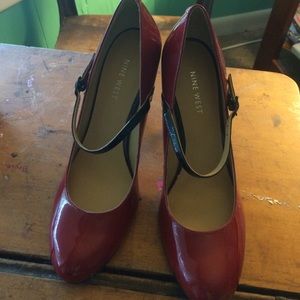 Nine West red heel
